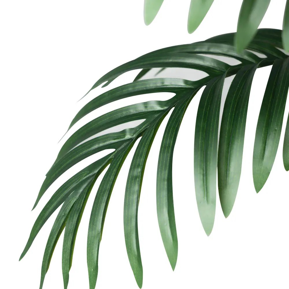 90-120cm Large Artificial Palm Tree Tropical Fake Plants Green Plastic Palm Leafs Big Monstera Tree Branch For Home Garden Decor