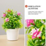 Small  Fake Flowers Simulated Tree Office Artificial Plants Bonsai Pot Plants for Table Potted Ornament Office Garden Desk Decor - Image 4