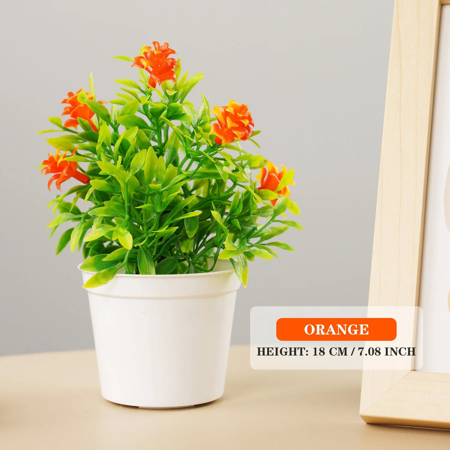 Small Fake Flowers Simulated Tree Office Artificial Plants Bonsai Pot Plants for Table Potted Ornament Office Garden Desk Decor