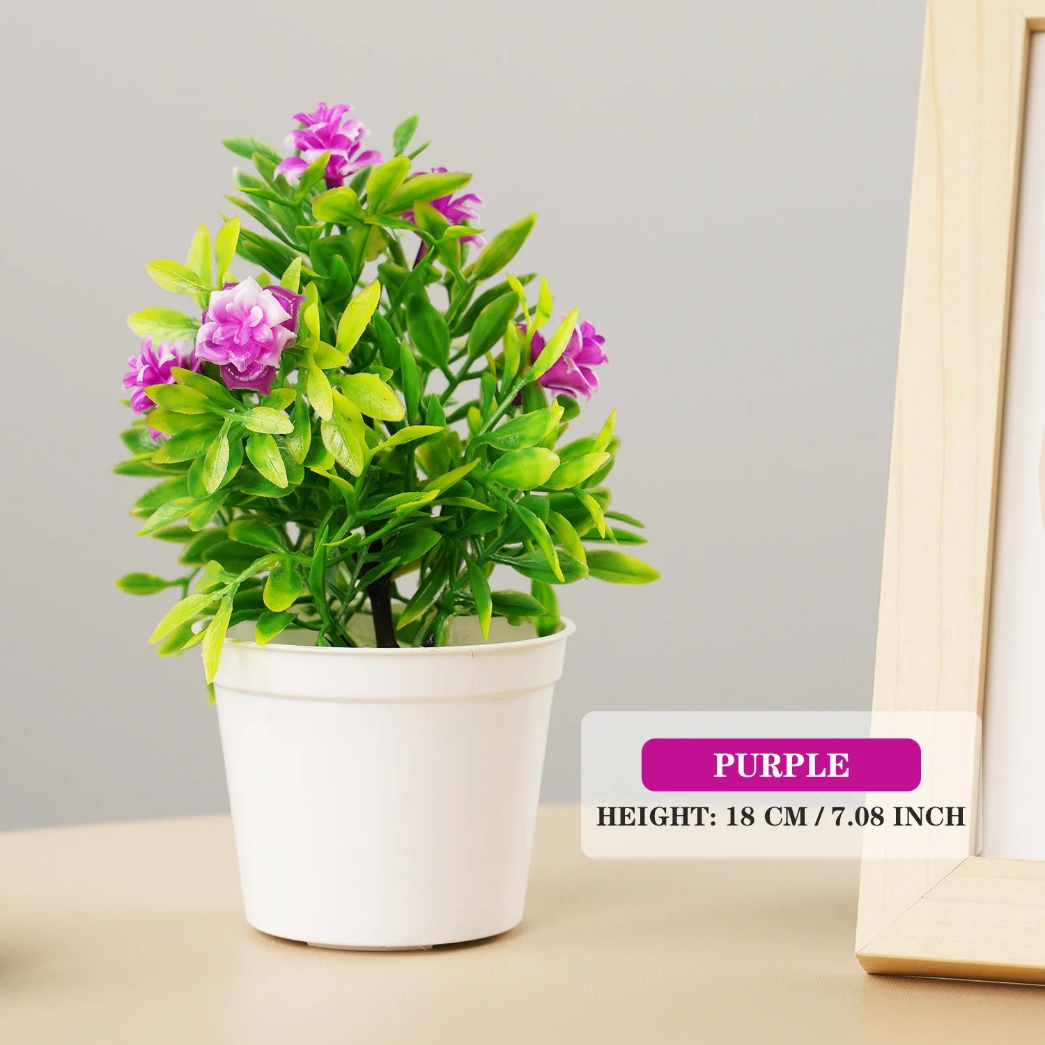 Small Fake Flowers Simulated Tree Office Artificial Plants Bonsai Pot Plants for Table Potted Ornament Office Garden Desk Decor