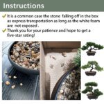 1pc Artificial Bonsai Tree: A Zen Garden Accent Artificial Plant PP Material Black Planter Home Office Party Decoration - Image 6