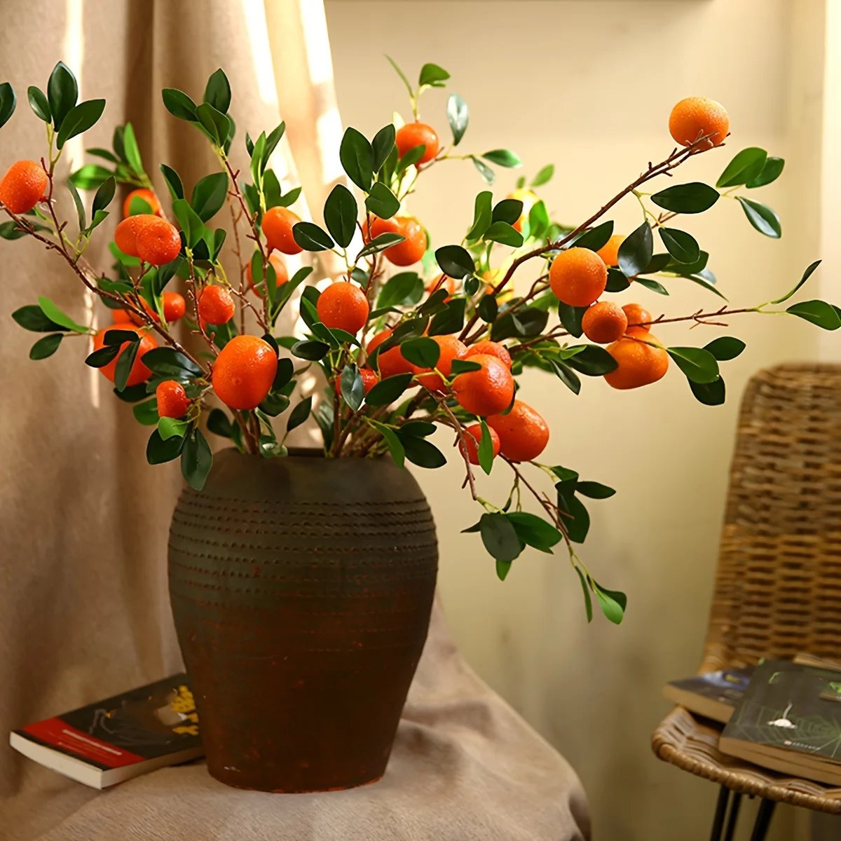 Artificial Plants for Home Decoration Fake Fruits Bonsai Tree Garden Decoration Plantas Artificiales Wall Hanging Decor