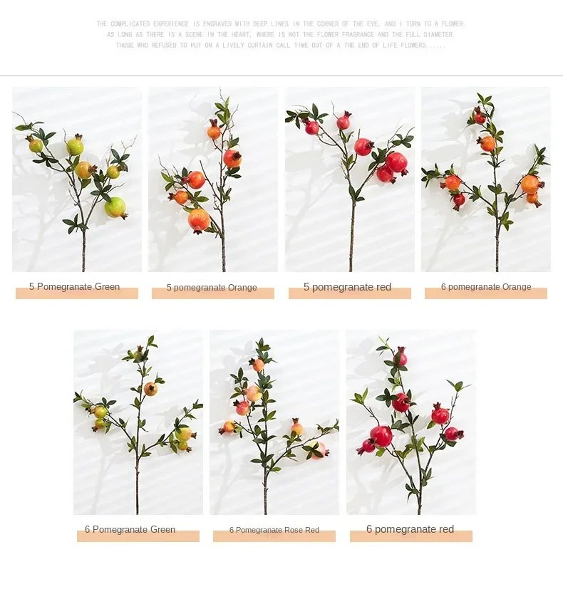 Artificial Plants for Home Decoration Fake Fruits Bonsai Tree Garden Decoration Plantas Artificiales Wall Hanging Decor