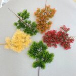 Plastic Artificial Pine Cypress Plant Bonsai Desktop Garden Plastic tree Branch - Image 2