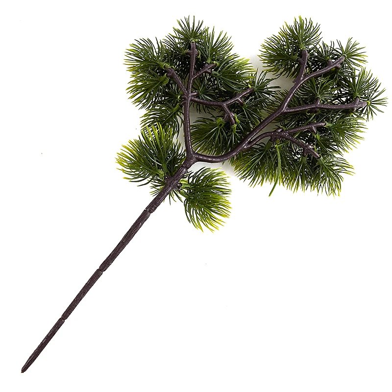 Plastic Artificial Pine Cypress Plant Bonsai Desktop Garden Plastic tree Branch