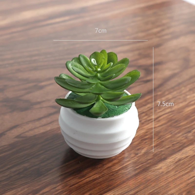 Mini Artificial Aloe Plants Bonsai Small Simulated Tree Pot Plants Fake Flowers Office Table Potted Ornaments Home Garden Decor