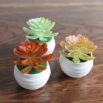 Mini Artificial Aloe Plants Bonsai Small Simulated Tree Pot Plants Fake Flowers Office Table Potted Ornaments Home Garden Decor - Image 3