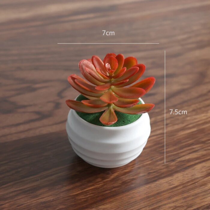 Mini Artificial Aloe Plants Bonsai Small Simulated Tree Pot Plants Fake Flowers Office Table Potted Ornaments Home Garden Decor - Image 5