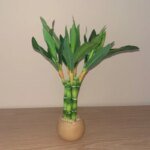 Artificial plants green lucky bamboo fake bonsai horticulture outdoor living room table aesthetic space wedding home decoration - Image 3