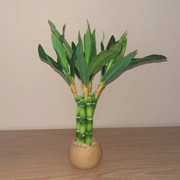 Artificial plants green lucky bamboo fake bonsai horticulture outdoor living room table aesthetic space wedding home decoration - Image 3