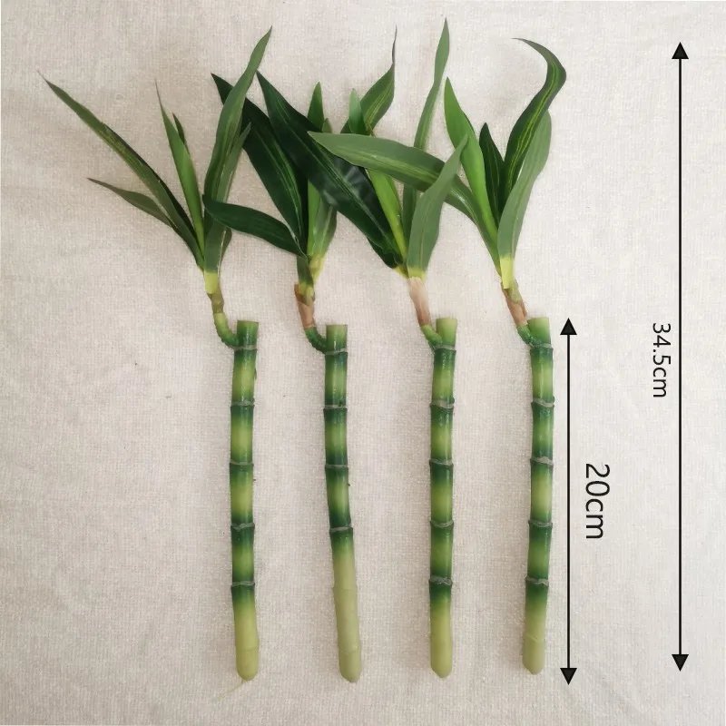 Artificial plants green lucky bamboo fake bonsai horticulture outdoor living room table aesthetic space wedding home decoration