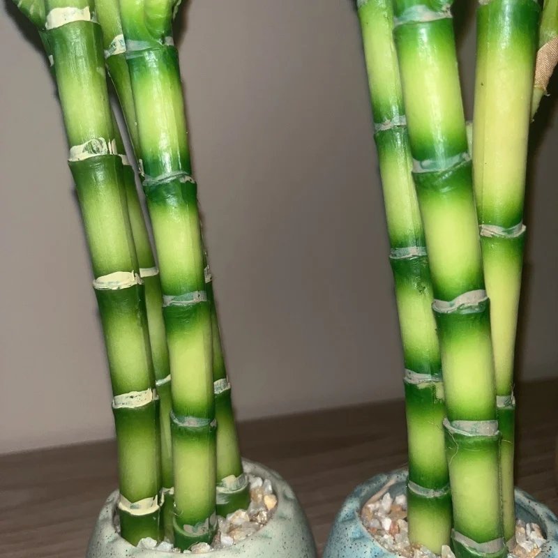Artificial plants green lucky bamboo fake bonsai horticulture outdoor living room table aesthetic space wedding home decoration