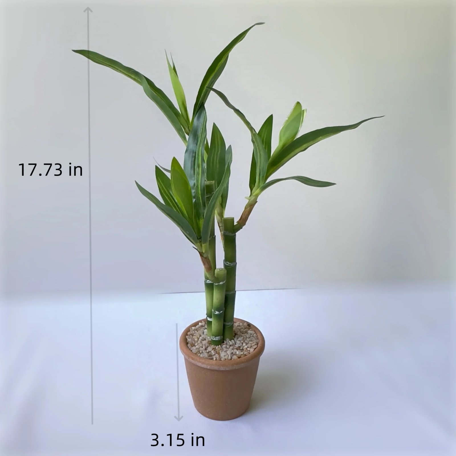 Artificial plants green lucky bamboo fake bonsai horticulture outdoor living room table aesthetic space wedding home decoration