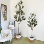 1.2/1.5/1.8m Artificial Olive Tree PVC Soft Rubber European-style Home Hotel Floor Bonsai Decoration Artificial Green Olive Tree - Image 2