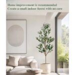 1.2/1.5/1.8m Artificial Olive Tree PVC Soft Rubber European-style Home Hotel Floor Bonsai Decoration Artificial Green Olive Tree - Image 3