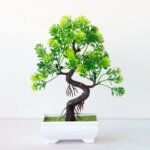 Garden Arrangement Ornaments Plastic Plants Bonsai Small Tree Pot Fake Plant Potted Flower Home Room Table Decoration - Image 3