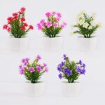 Artificial Bonsai Green Fake Small Cherry Blossom Potted Plant For Outdoor Indoor Home Bedroom Garden Decoration supplies - Image 3