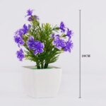 Artificial Bonsai Green Fake Small Cherry Blossom Potted Plant For Outdoor Indoor Home Bedroom Garden Decoration supplies - Image 4