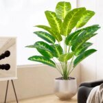 Artificial Tropical Palm Tree Fake Banana Plant Leaves Real Touch Strelitzia Plastic Plant for Home Garden - Image 6