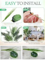 1pc Large Artificial Areca Palm Plant In Pot Plant Faux Tropical Plants Tall Table Palm Tree Home Office Decoration Floor Decor - Image 6