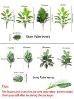 1pc Large Artificial Areca Palm Plant In Pot Plant Faux Tropical Plants Tall Table Palm Tree Home Office Decoration Floor Decor - Image 4