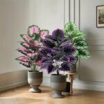 3pcs 60cm Large Artificial Green Plant Set Garden Decoration 36 Leaves Simulated Bonsai Potted Decor Home Room Party Wedding - Image 5