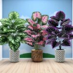 3pcs 60cm Large Artificial Green Plant Set Garden Decoration 36 Leaves Simulated Bonsai Potted Decor Home Room Party Wedding - Image 3