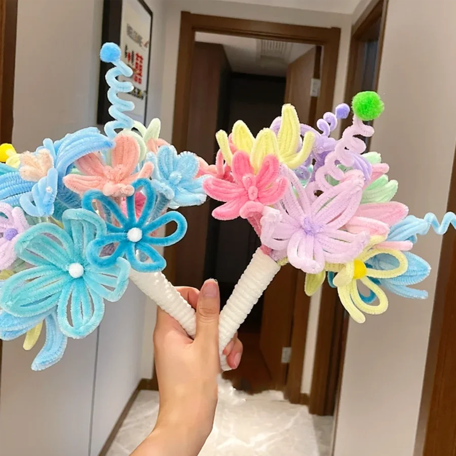 500/600 Pieces Pipe Cleaners Chenille Stems 12 Inch Craft Supplies Bulk for DIY Art and Craft Projects Creative Gift