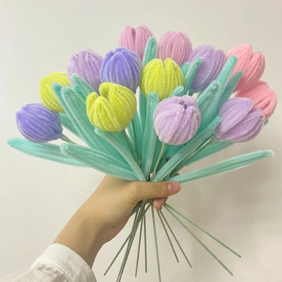 500/600 Pieces Pipe Cleaners Chenille Stems 12 Inch Craft Supplies Bulk for DIY Art and Craft Projects Creative Gift