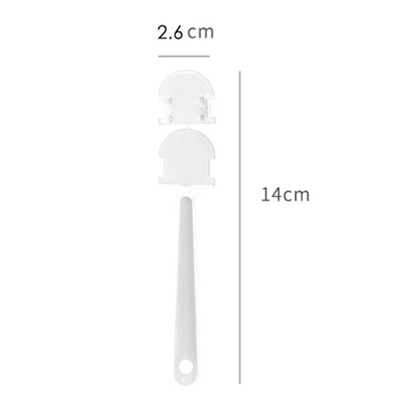 100pcs Transparent Handle for Hand Fan DIY Christmas Craft Supplies Child Handmade Material Wedding Party Favors Plastic Fans