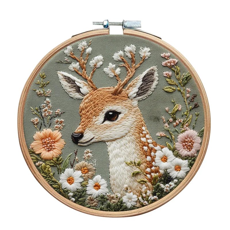 Animal Landscape Stitching Sewing Kit Included Hand Embroidery Kit For Adults Embroidery Kit Accessories & Hoop Gift Animal Landscape Stitching Sewing Kit Included Hand Embroidery Kit For Adults Embroidery Kit Accessories & Hoop Gift