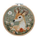 Animal Landscape Stitching Sewing Kit Included Hand Embroidery Kit For Adults Embroidery Kit Accessories & Hoop Gift - Image 5