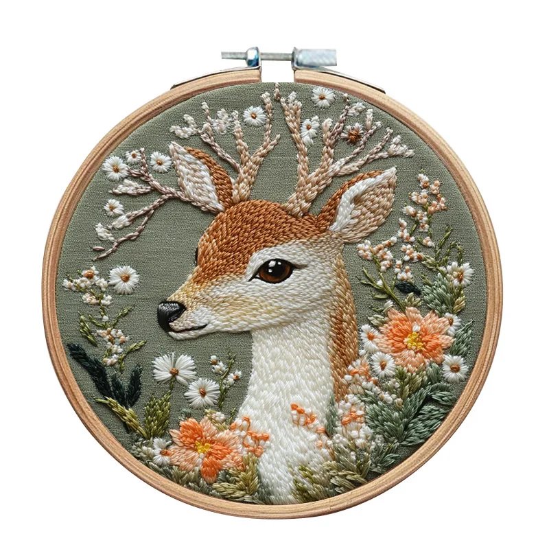 Animal Landscape Stitching Sewing Kit Included Hand Embroidery Kit For Adults Embroidery Kit Accessories & Hoop Gift Animal Landscape Stitching Sewing Kit Included Hand Embroidery Kit For Adults Embroidery Kit Accessories & Hoop Gift