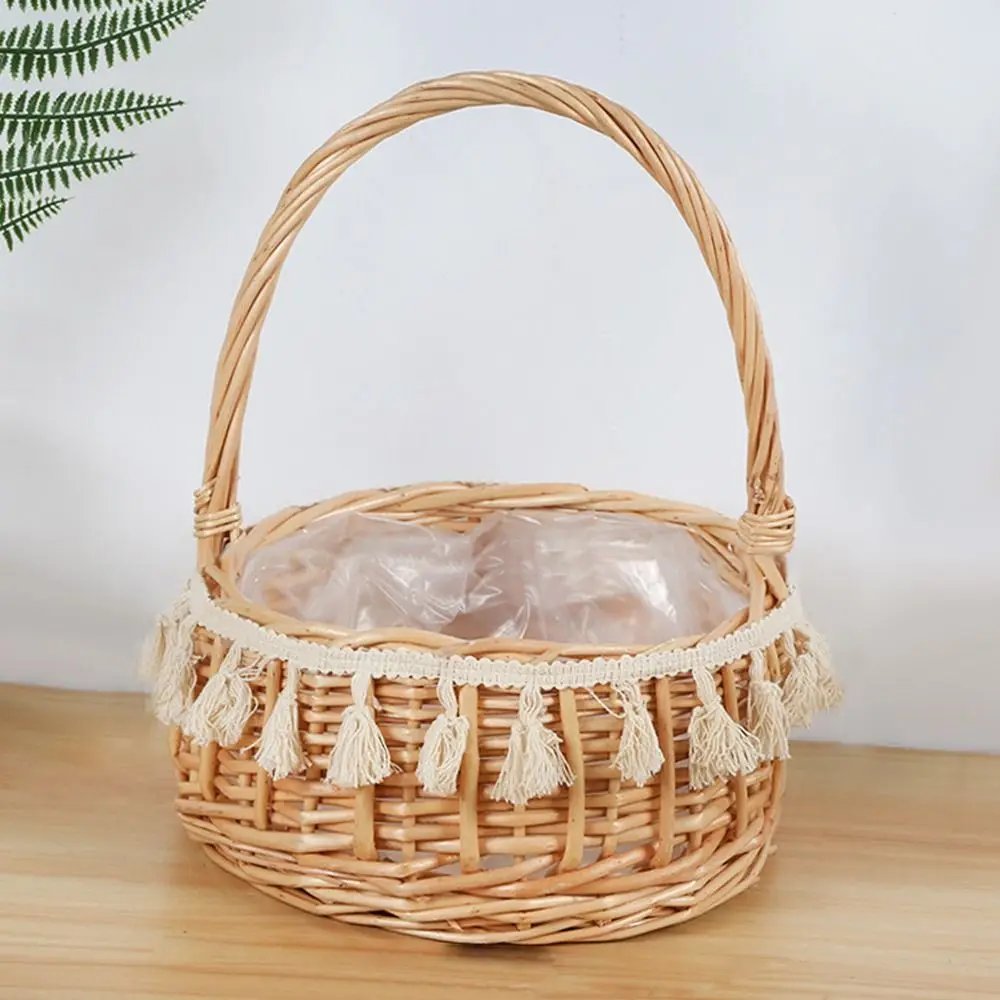 Small Flower Basket Flower Arrangement Basket Willow Rattan Woven Basket Wicker Half Moon Storage With Handle Flower Baskets Small Flower Basket Flower Arrangement Basket Willow Rattan Woven Basket Wicker Half Moon Storage With Handle Flower Baskets
