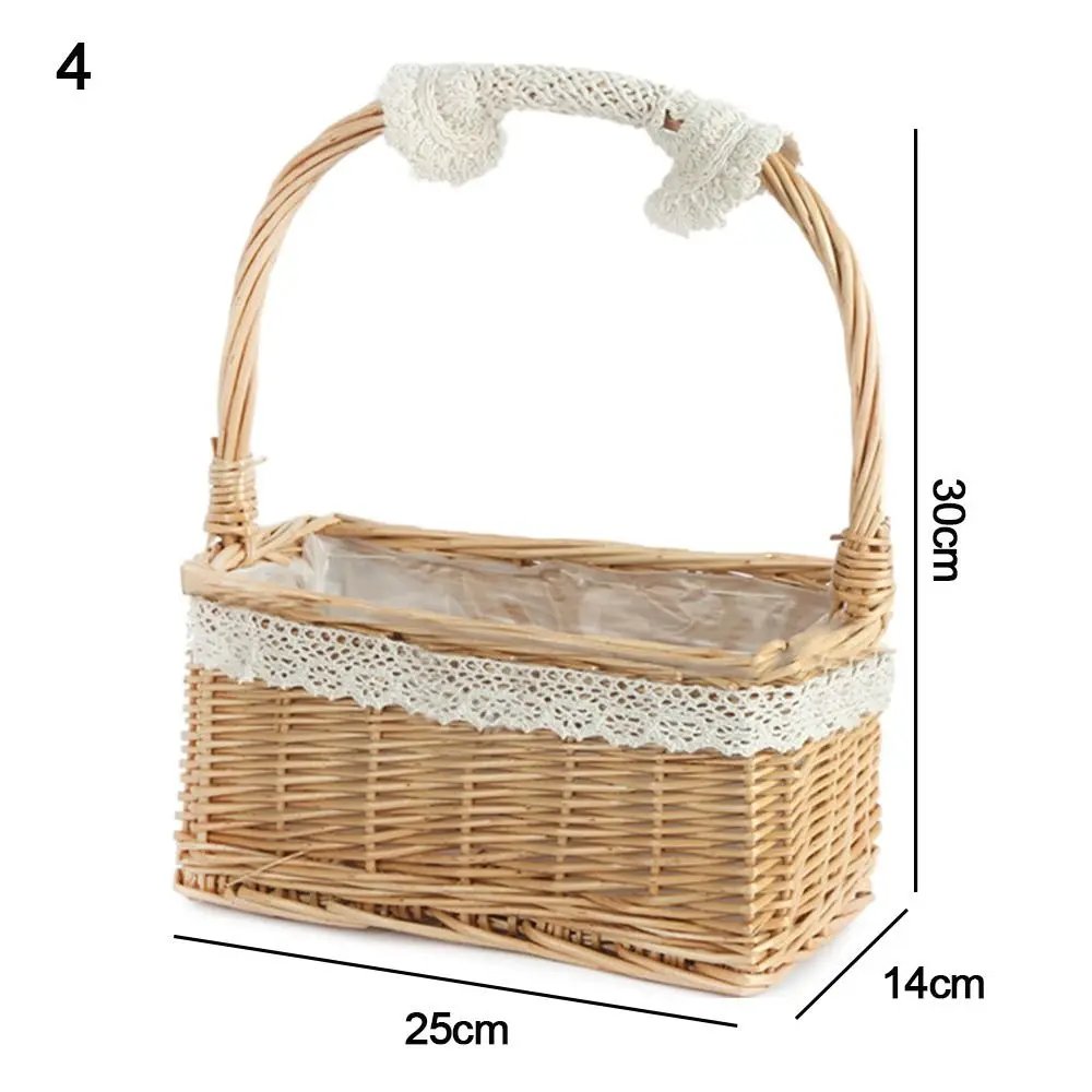Small Flower Basket Flower Arrangement Basket Willow Rattan Woven Basket Wicker Half Moon Storage With Handle Flower Baskets Small Flower Basket Flower Arrangement Basket Willow Rattan Woven Basket Wicker Half Moon Storage With Handle Flower Baskets