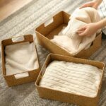 Zerolife-Woven Seagrass Basket for Home Decor, Natural Wicker Basket, Storage Basket, Fruit Bread Towel, Kitchen Table, Rattan - Image 4
