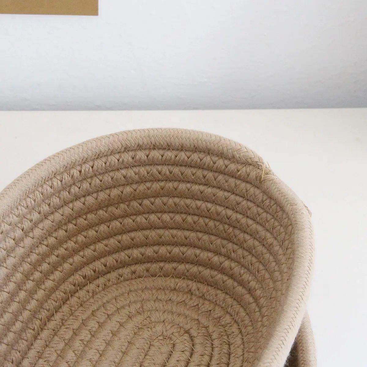 Simple Desktop Storage Baskets Lid Handmade Woven Remote Control Organize Boxs Multifunctional Sundries Cosmetics Container Item