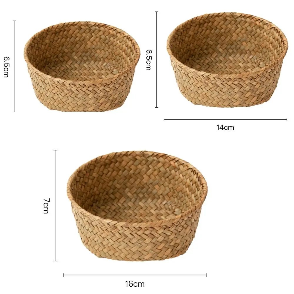 Imitation Rattan Rattan Storage Baskets Home Desktop Decoration Sundries Organizer Kitchen Storage Basket Multi-Purpose Home Imitation Rattan Rattan Storage Baskets Home Desktop Decoration Sundries Organizer Kitchen Storage Basket Multi-Purpose Home