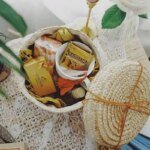 LuanQI-Handmade Straw Woven Basket with Lid, Bridal Souvenir Box, Seagrass Plant Basket, Snack Storage Box, Flower Organizer - Image 3