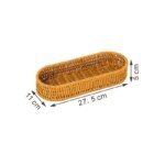 1pc Imitation Rattan Bread Basket Knife Fork Storage Box Fruit Vegetable Display Tray for Breakfast Food Dried Tray Woven Basket - Image 5