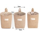 3pcs Jute Linen Basket Storage Organizer Jute Basket For Hanging Plant Basket Toy Storage Basket Hanging Pocket home decoration - Image 6