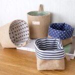 3pcs Jute Linen Basket Storage Organizer Jute Basket For Hanging Plant Basket Toy Storage Basket Hanging Pocket home decoration - Image 3