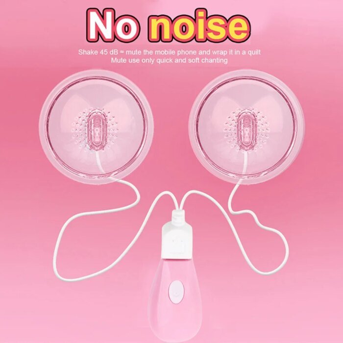 Three head suction vibrating nipple breast augmentation device breast pump female tongue licking massage masturbator - Image 6