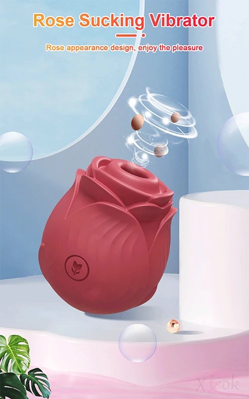 Rose Sucking Sex Toys Dildo Vibrator for Women 3in1 Thrusting G Spot Anal Vibrators Stimulator Female Vibrating Egg Adult Toys