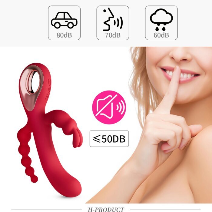 3 In 1 Dildo Rabbit Vibrator for Women G-Spot Orgasm Masturbator Anal Plug Clitoris Stimulator Female Masturbation Sex Toys 18 - Image 5