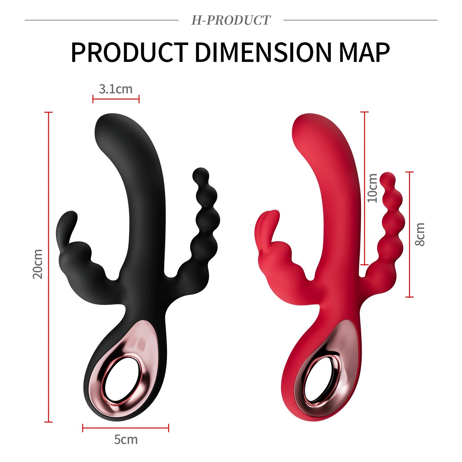 3 In 1 Dildo Rabbit Vibrator for Women G-Spot Orgasm Masturbator Anal Plug Clitoris Stimulator Female Masturbation Sex Toys 18