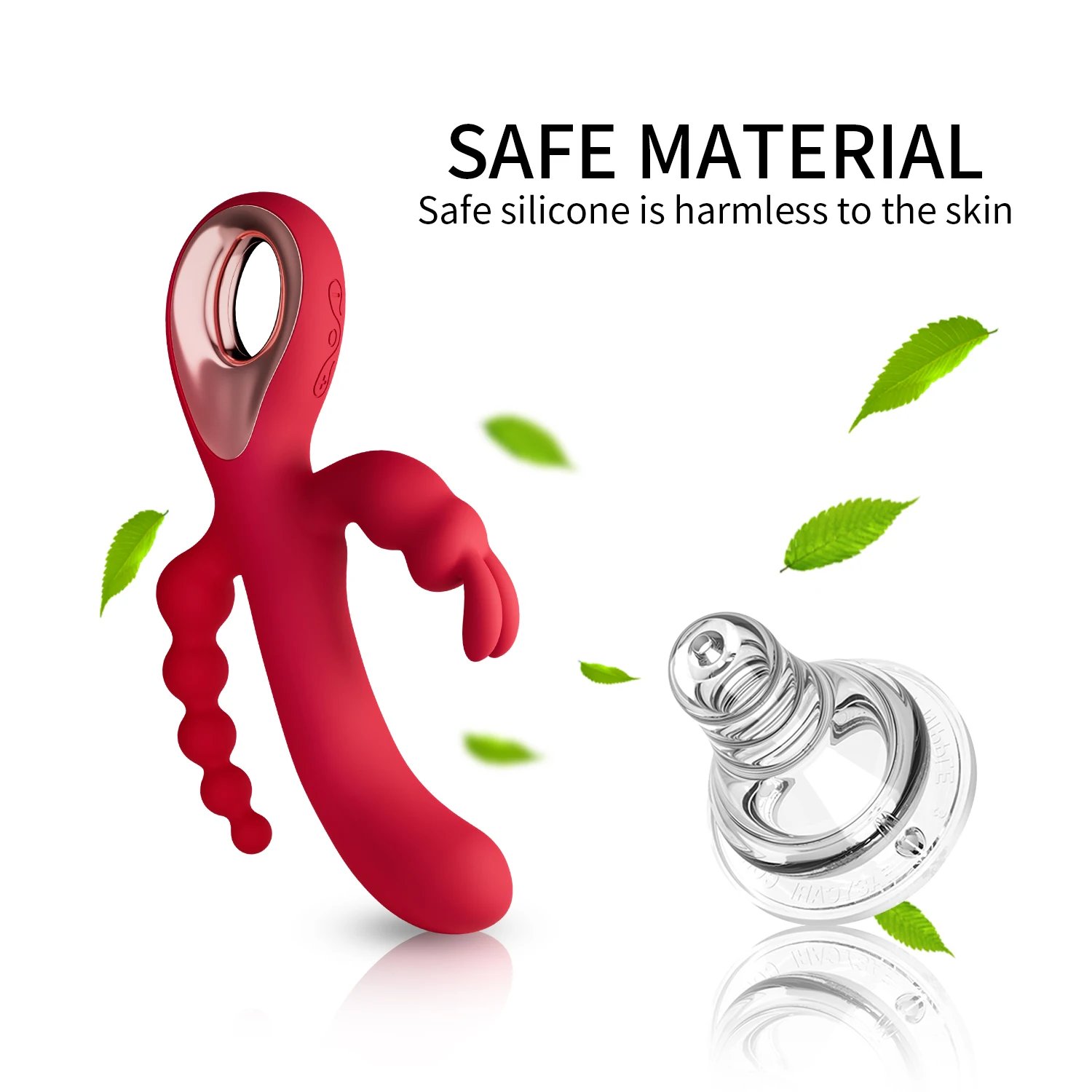 3 In 1 Dildo Rabbit Vibrator for Women G-Spot Orgasm Masturbator Anal Plug Clitoris Stimulator Female Masturbation Sex Toys 18