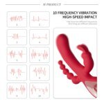 3 In 1 Dildo Rabbit Vibrator for Women G-Spot Orgasm Masturbator Anal Plug Clitoris Stimulator Female Masturbation Sex Toys 18 - Image 3
