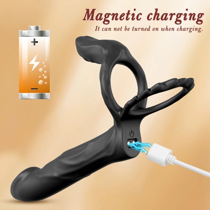 Anal Vibrator Dildo Double Penetration Butt Plug Vibrator For Men Strap On Cock Ring Vibrating Penis Vagina Sex Toy For Couples - Image 5