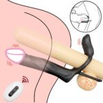 Anal Vibrator Dildo Double Penetration Butt Plug Vibrator For Men Strap On Cock Ring Vibrating Penis Vagina Sex Toy For Couples - Image 2